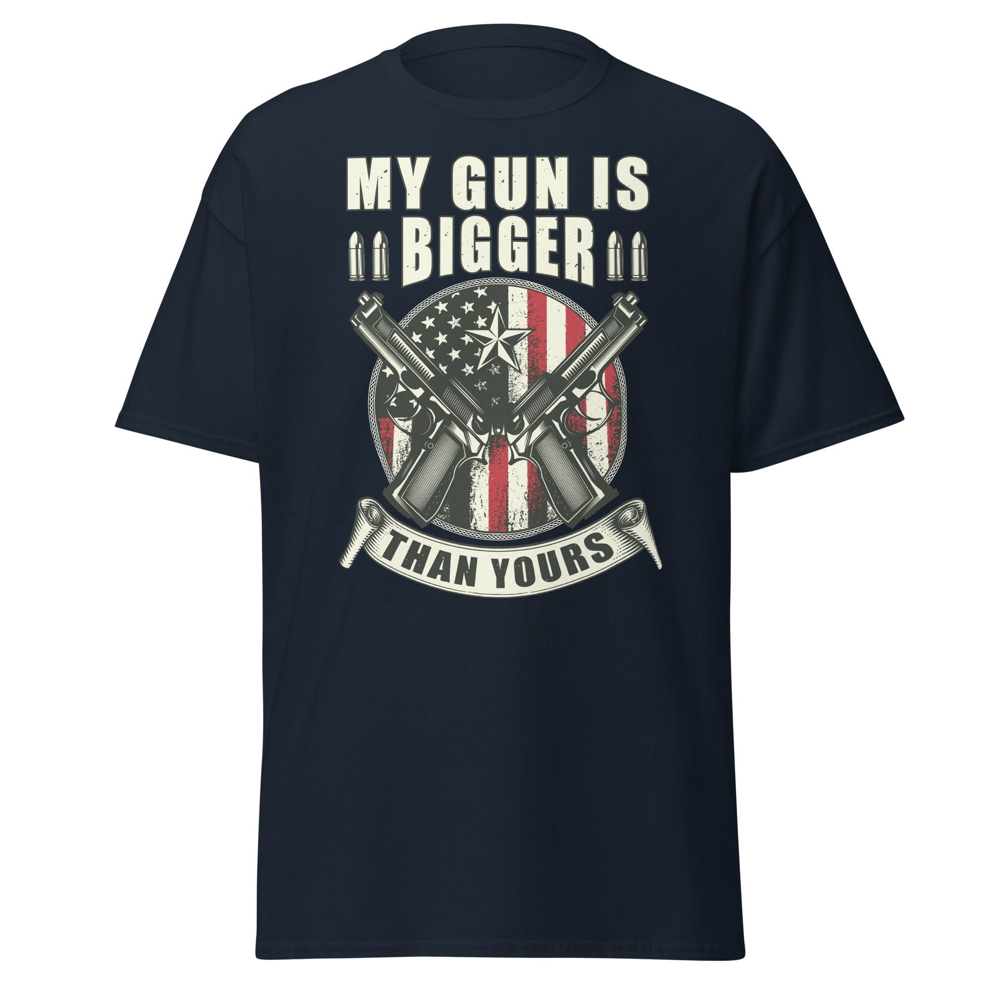 Liberty & Lead Apparel Navy / S My Gun is Bigger - Men's Classic Tee