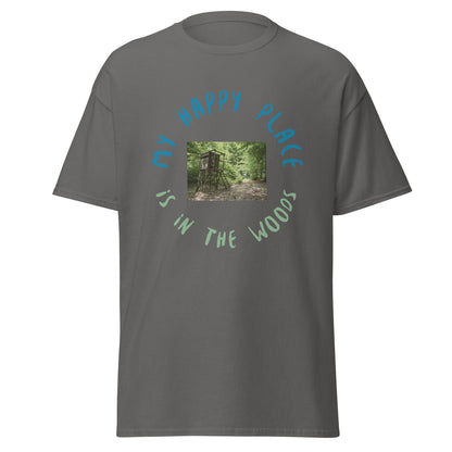 Liberty & Lead Apparel Charcoal / S My Happy Place - Men's Classic Tee