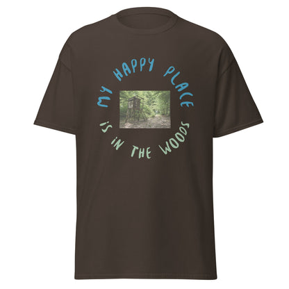 Liberty & Lead Apparel Dark Chocolate / S My Happy Place - Men's Classic Tee