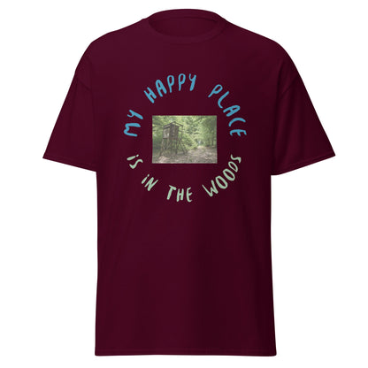 Liberty & Lead Apparel Maroon / S My Happy Place - Men's Classic Tee