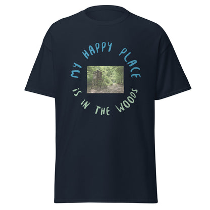 Liberty & Lead Apparel Navy / S My Happy Place - Men's Classic Tee