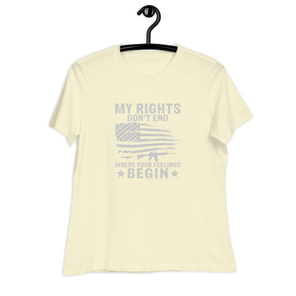 Liberty & Lead Apparel My Rights - Ladies Relaxed Tee