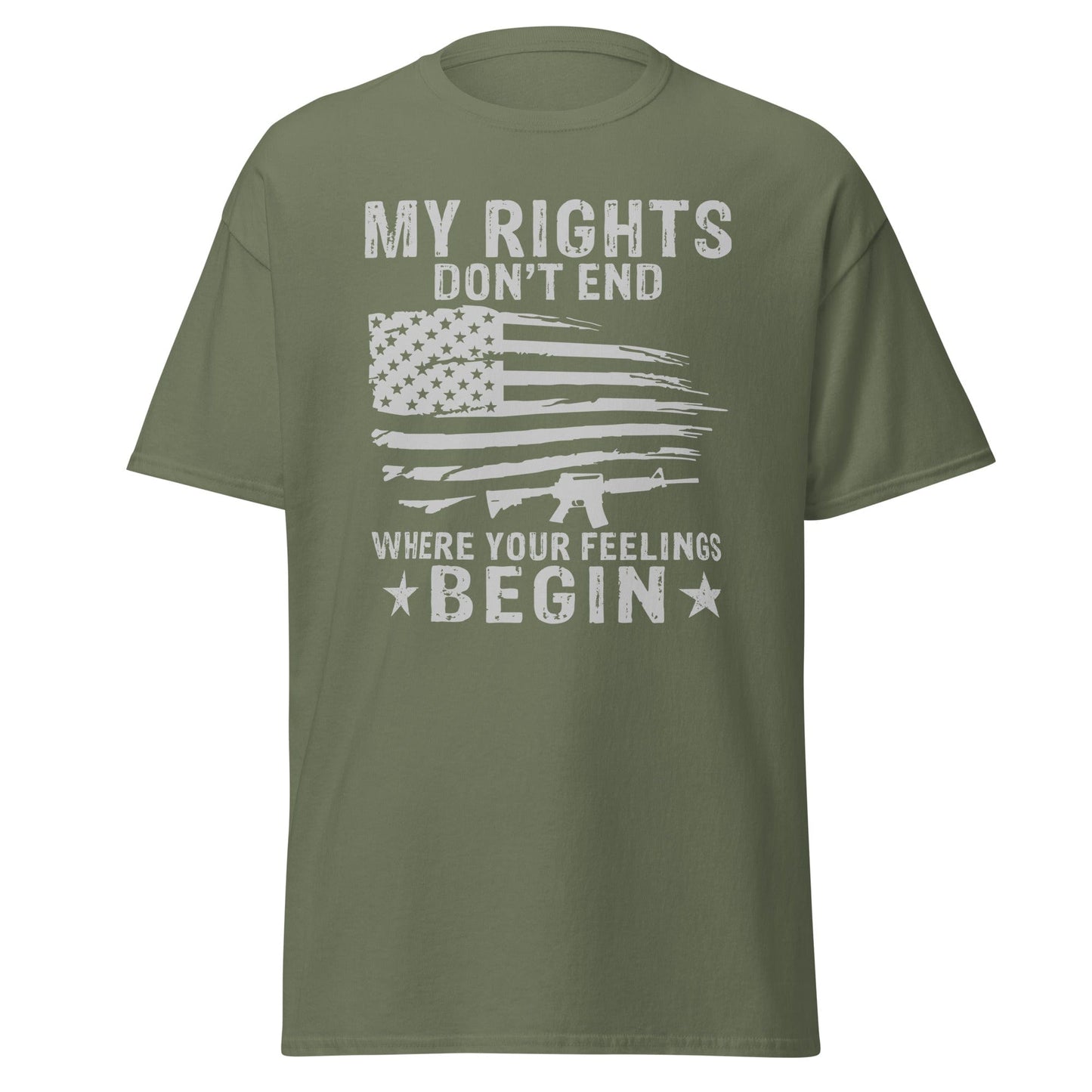 Liberty & Lead Apparel Military Green / S My Rights - Men's Classic Tee