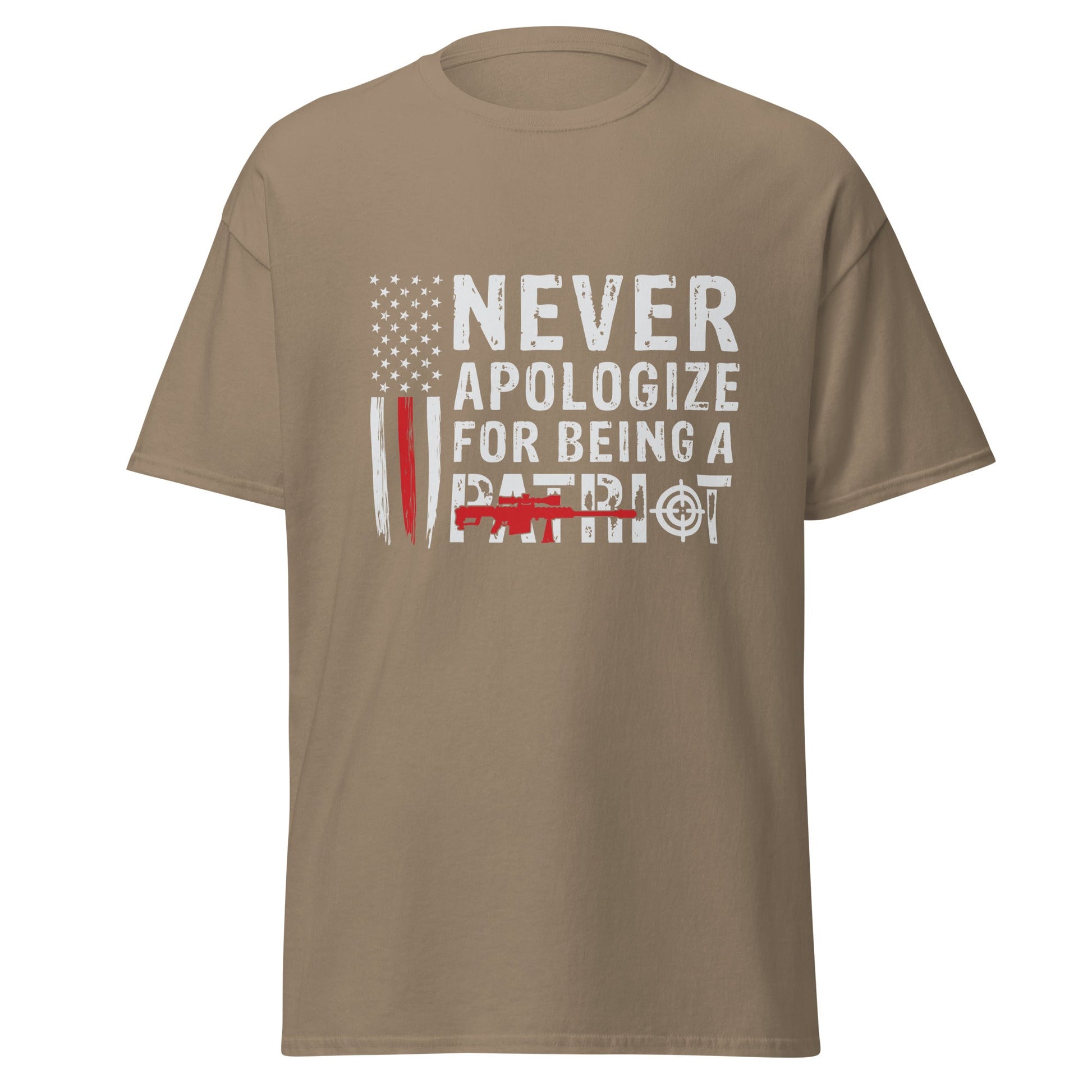 Liberty & Lead Apparel Brown Savana / S Never Apologize 2 - Men's Classic Tee