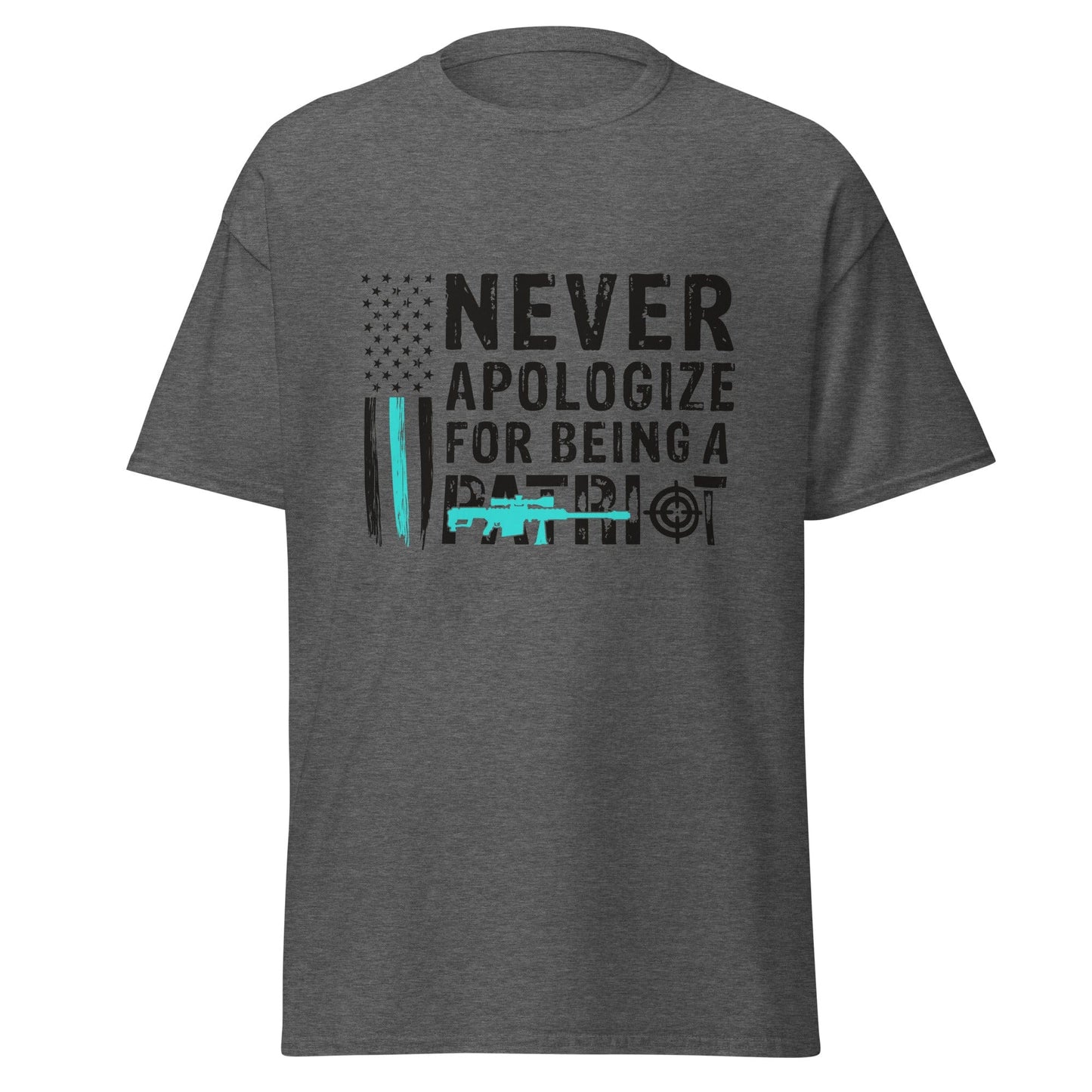 Liberty & Lead Apparel Dark Heather / S Never Apologize 2 - Men's Classic Tee