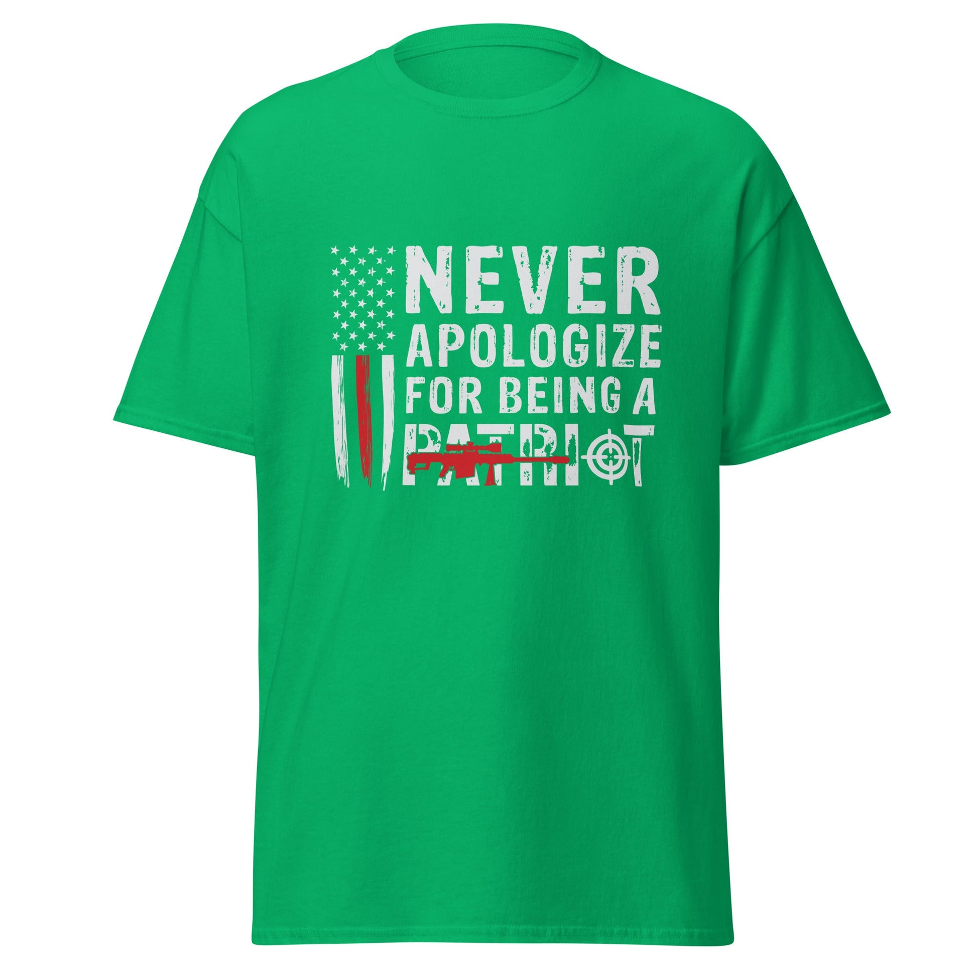 Liberty & Lead Apparel Irish Green / S Never Apologize 2 - Men's Classic Tee