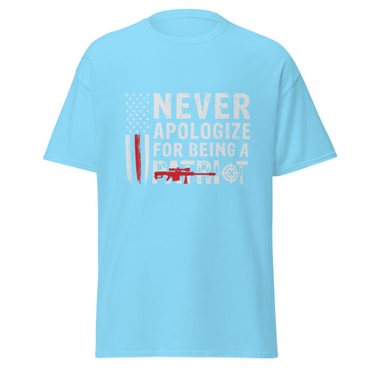 Liberty & Lead Apparel Sky / S Never Apologize 2 - Men's Classic Tee