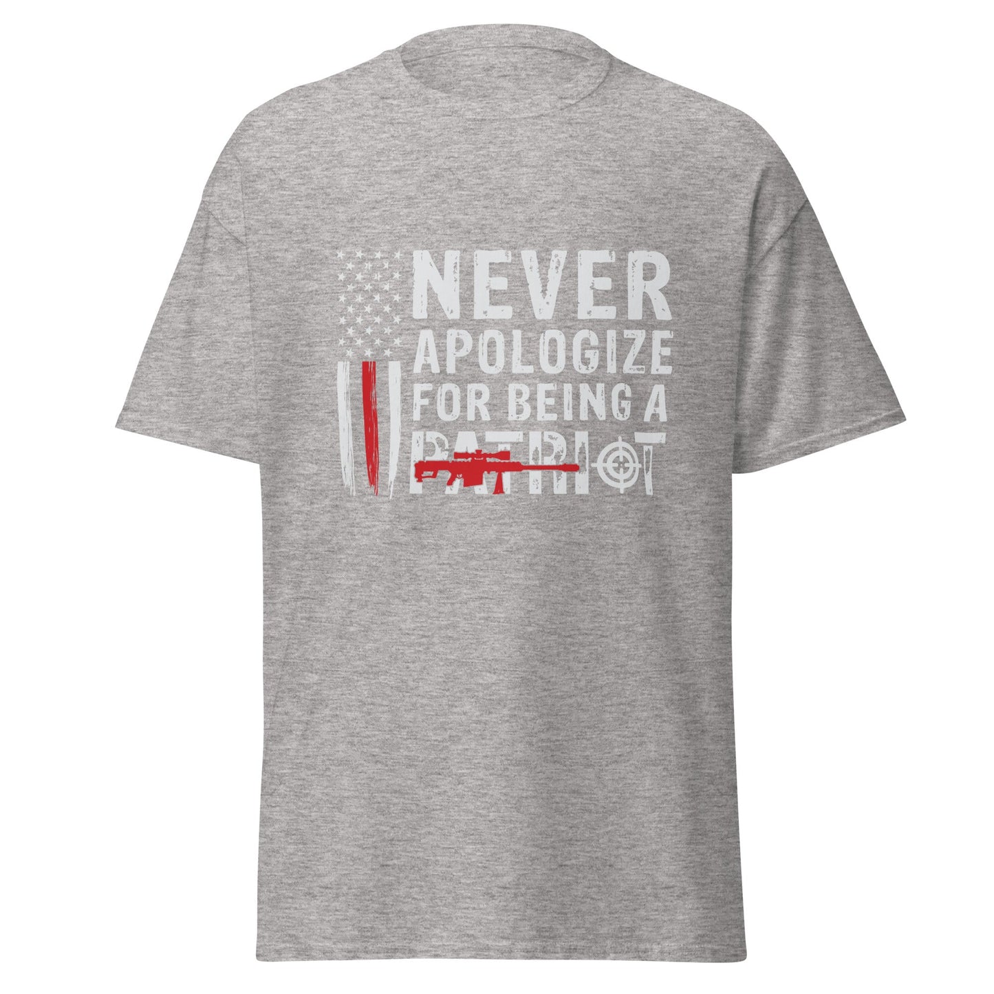 Liberty & Lead Apparel Sport Grey / S Never Apologize 2 - Men's Classic Tee