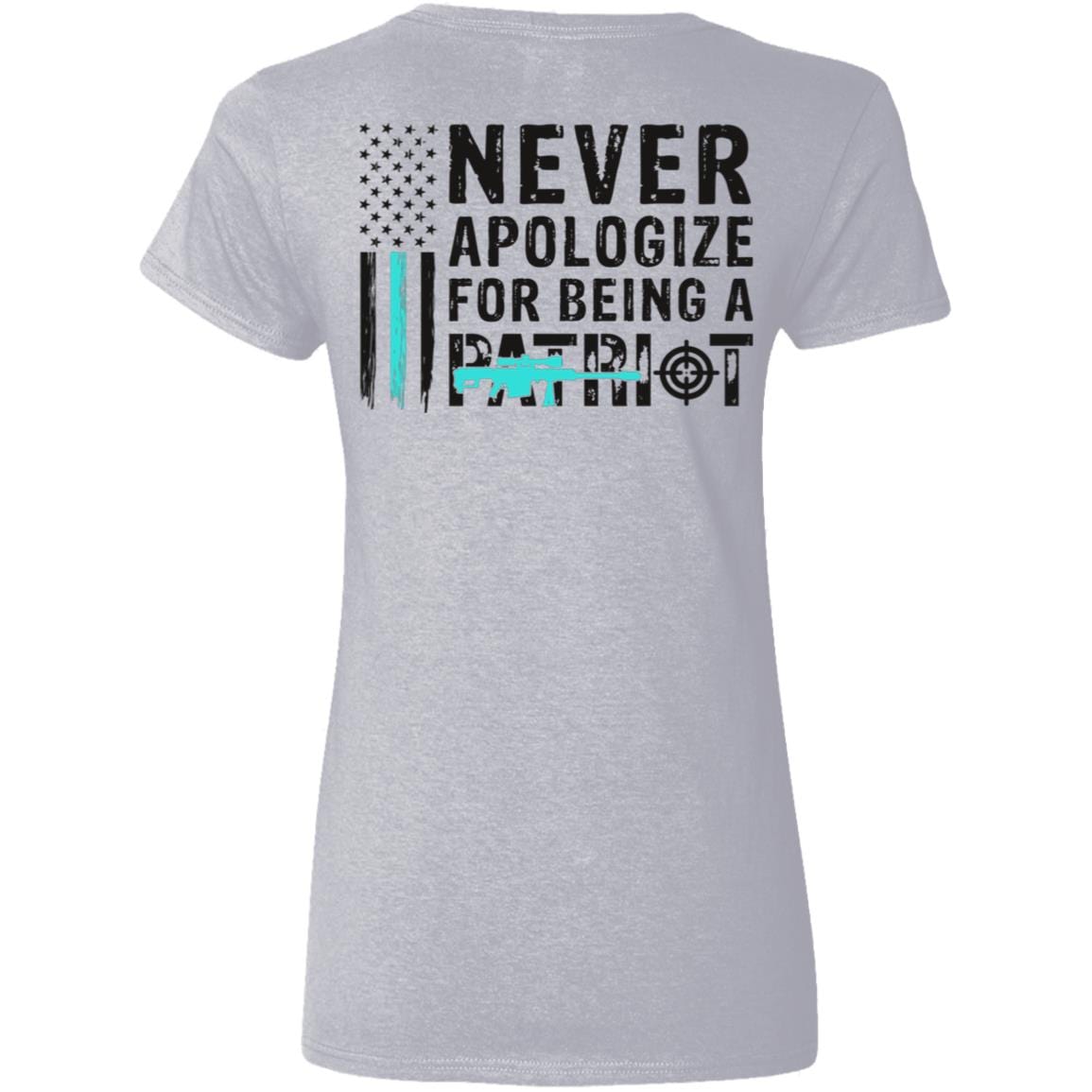 Liberty & Lead Apparel Apparel Never Apologize - Ladies V-Neck Tee