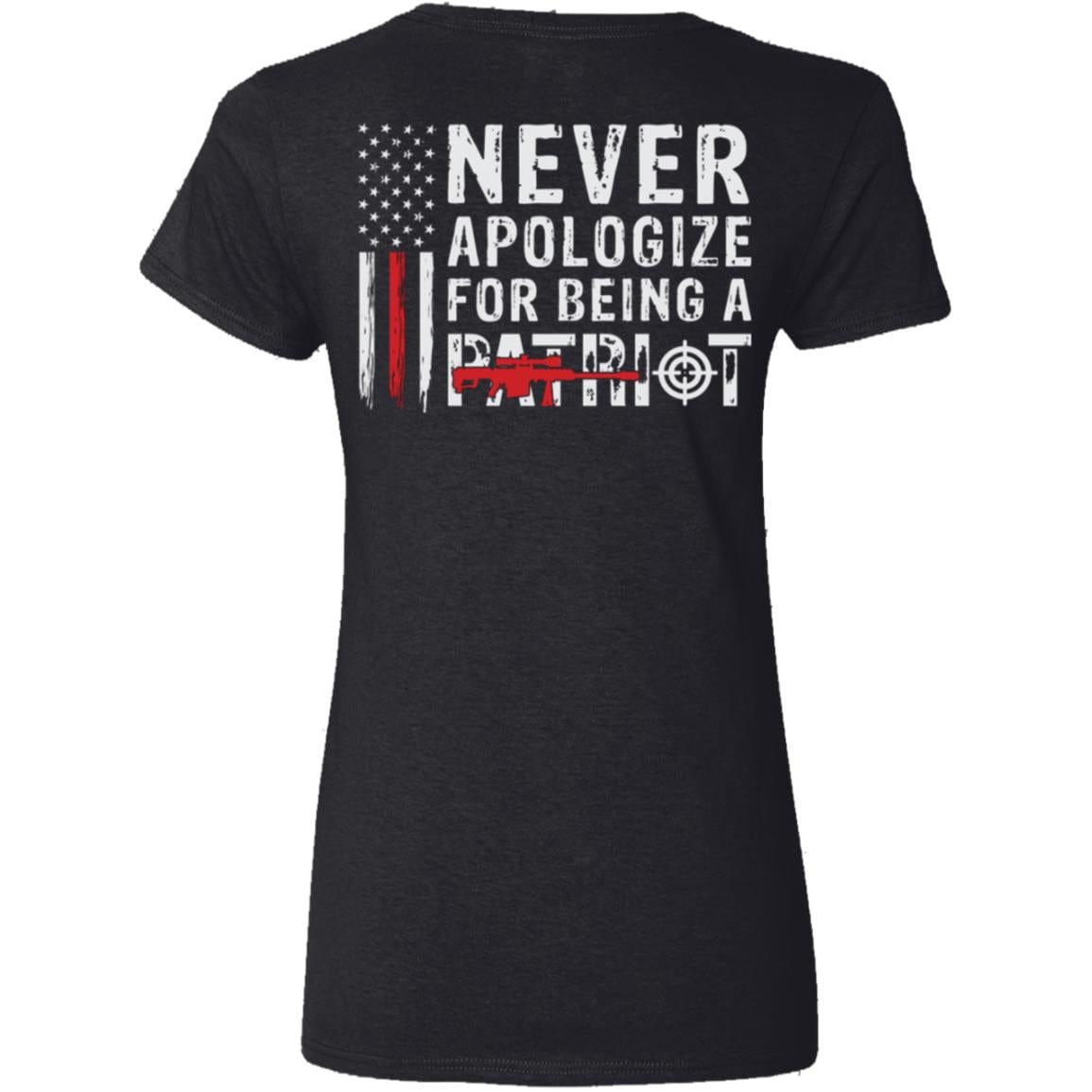 Liberty & Lead Apparel Apparel Never Apologize - Ladies V-Neck Tee