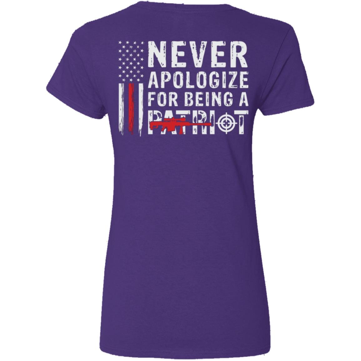 Liberty & Lead Apparel Apparel Never Apologize - Ladies V-Neck Tee