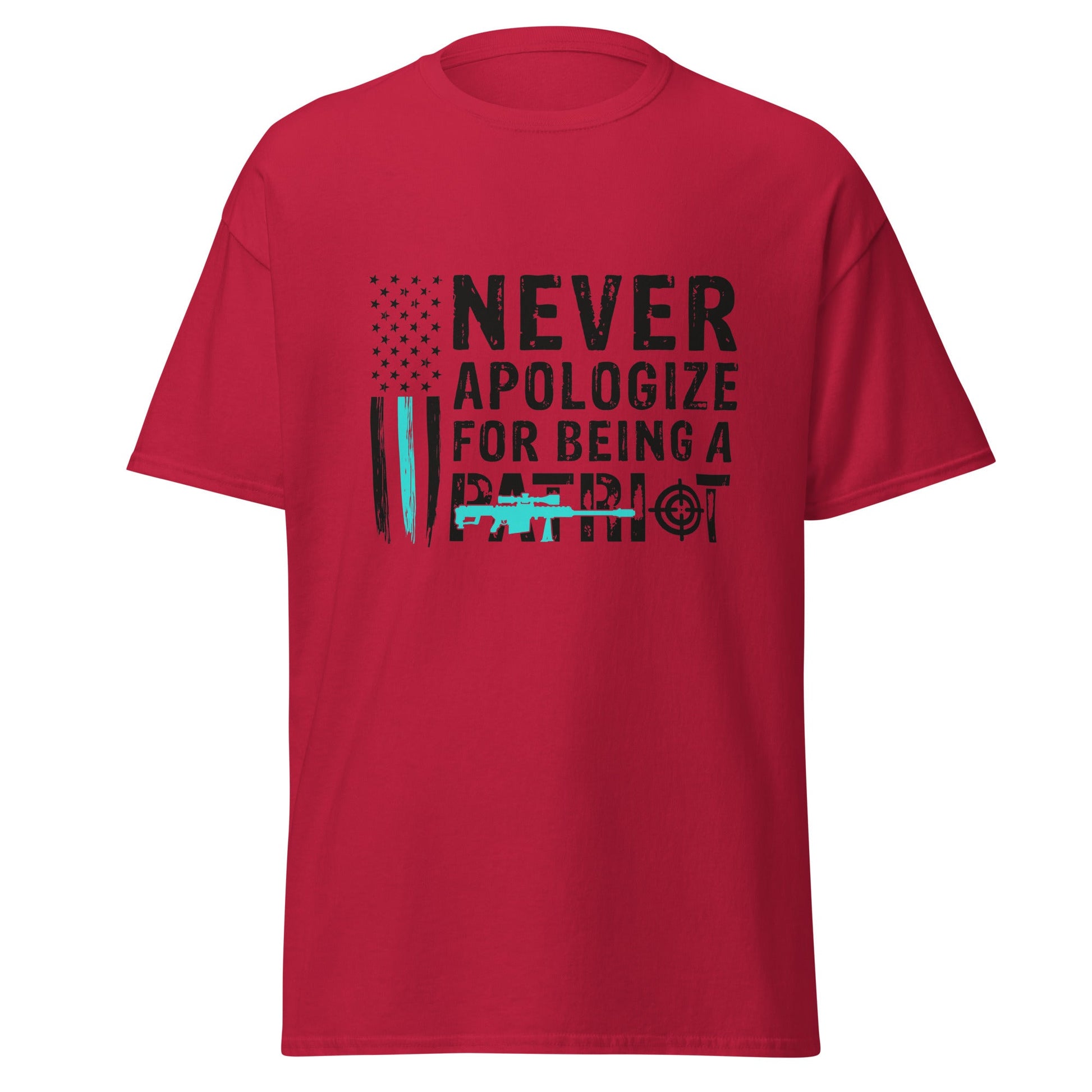 Liberty & Lead Apparel Cardinal / S Never Apologize - Men's Classic Tee