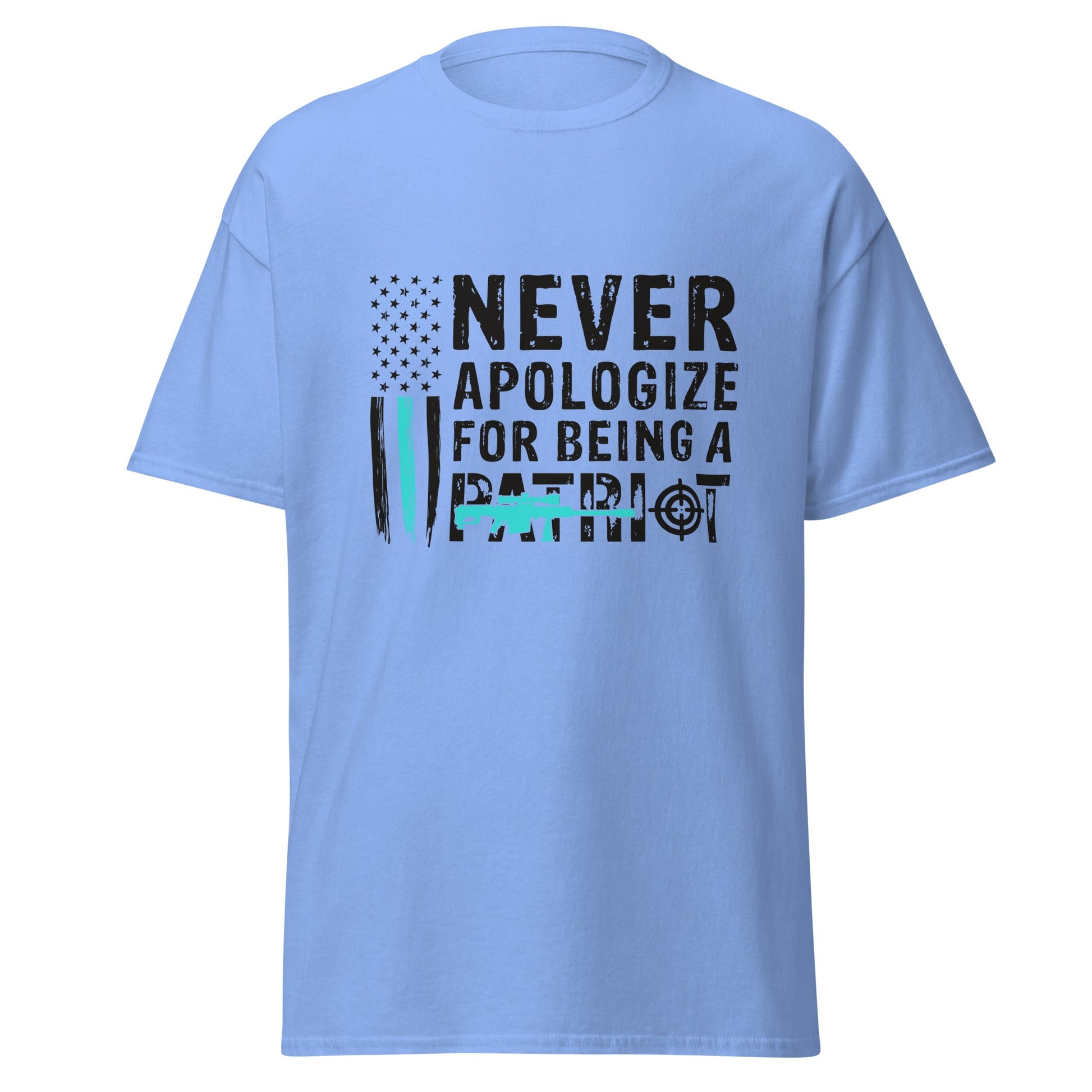 Liberty & Lead Apparel Carolina Blue / S Never Apologize - Men's Classic Tee