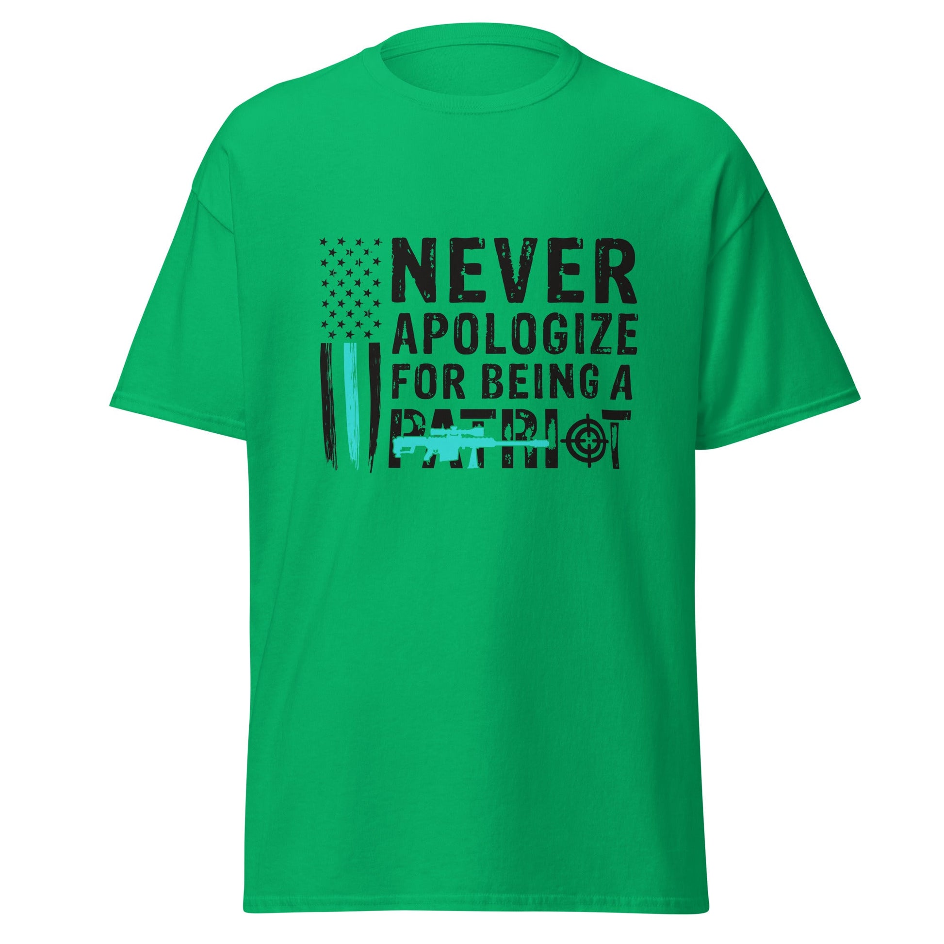 Liberty & Lead Apparel Irish Green / S Never Apologize - Men's Classic Tee