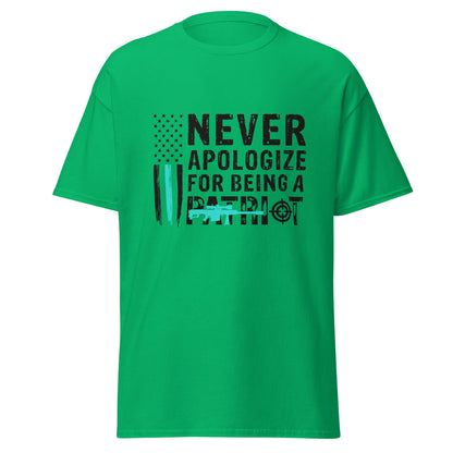 Liberty & Lead Apparel Irish Green / S Never Apologize - Men's Classic Tee