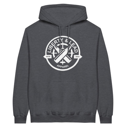 Liberty & Lead Apparel Print Material Dark Heather / S Pro 2A Love Is The Answer But I Carry Just In Case 2nd Amendment - Unisex Hoodie