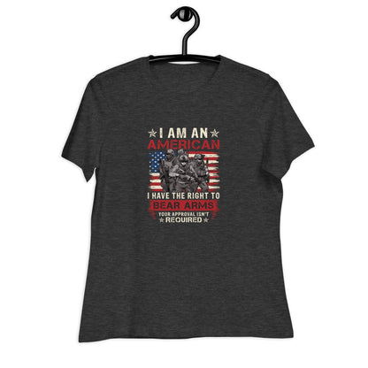 Liberty & Lead Apparel Right To Bear Arms - Ladies Relaxed Tee