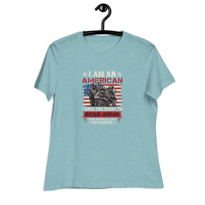 Liberty & Lead Apparel Right To Bear Arms - Ladies Relaxed Tee