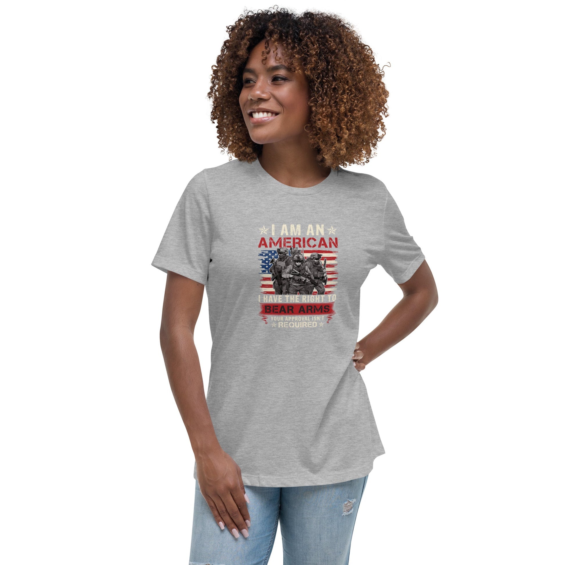 Liberty & Lead Apparel Athletic Heather / S Right To Bear Arms