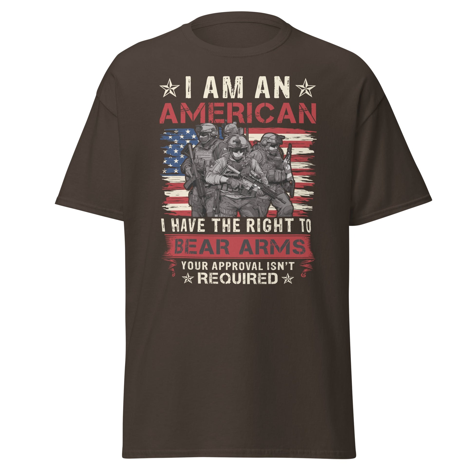 Liberty & Lead Apparel Dark Chocolate / S Right to Bear Arms - Men's Classic Tee