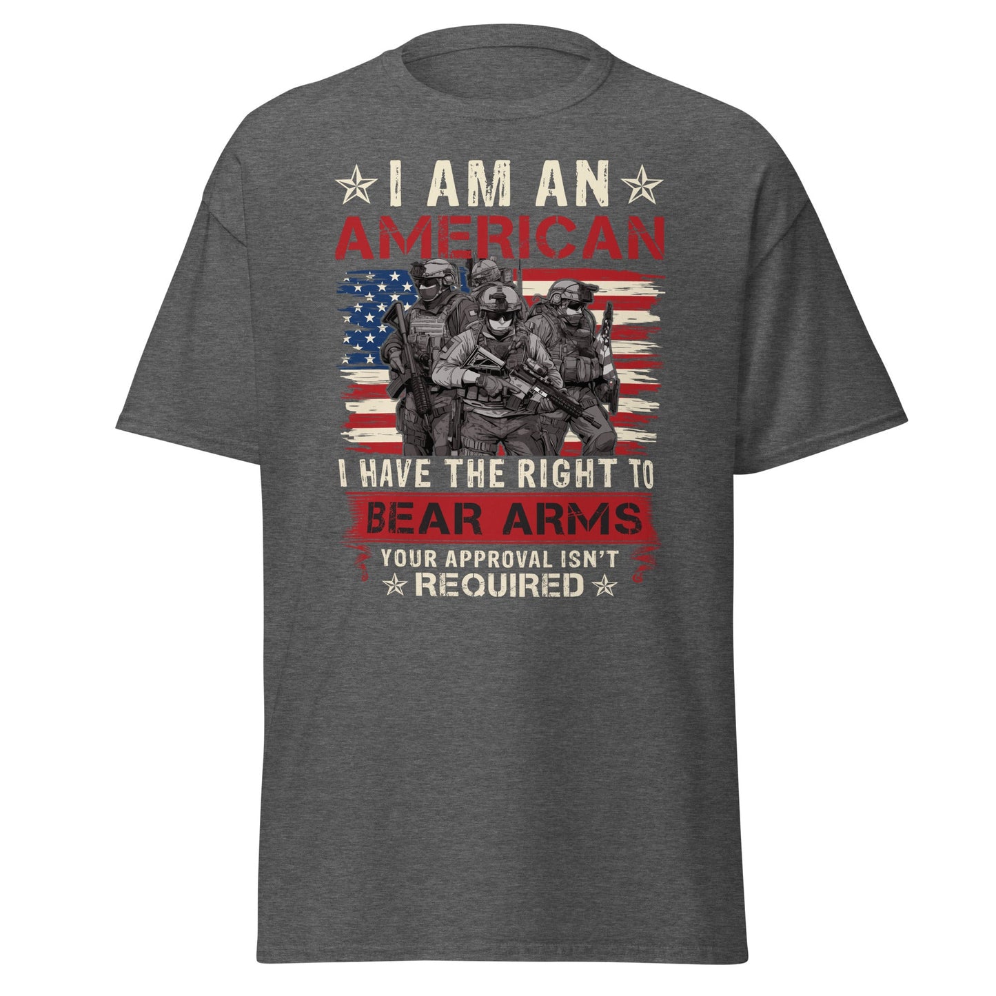 Liberty & Lead Apparel Dark Heather / S Right to Bear Arms - Men's Classic Tee