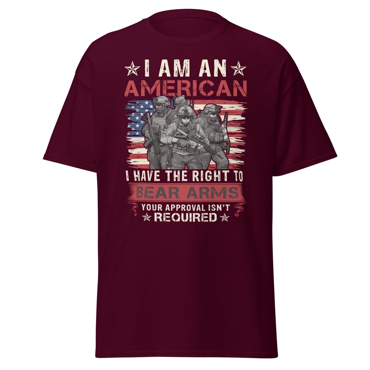 Liberty & Lead Apparel Maroon / S Right to Bear Arms - Men's Classic Tee