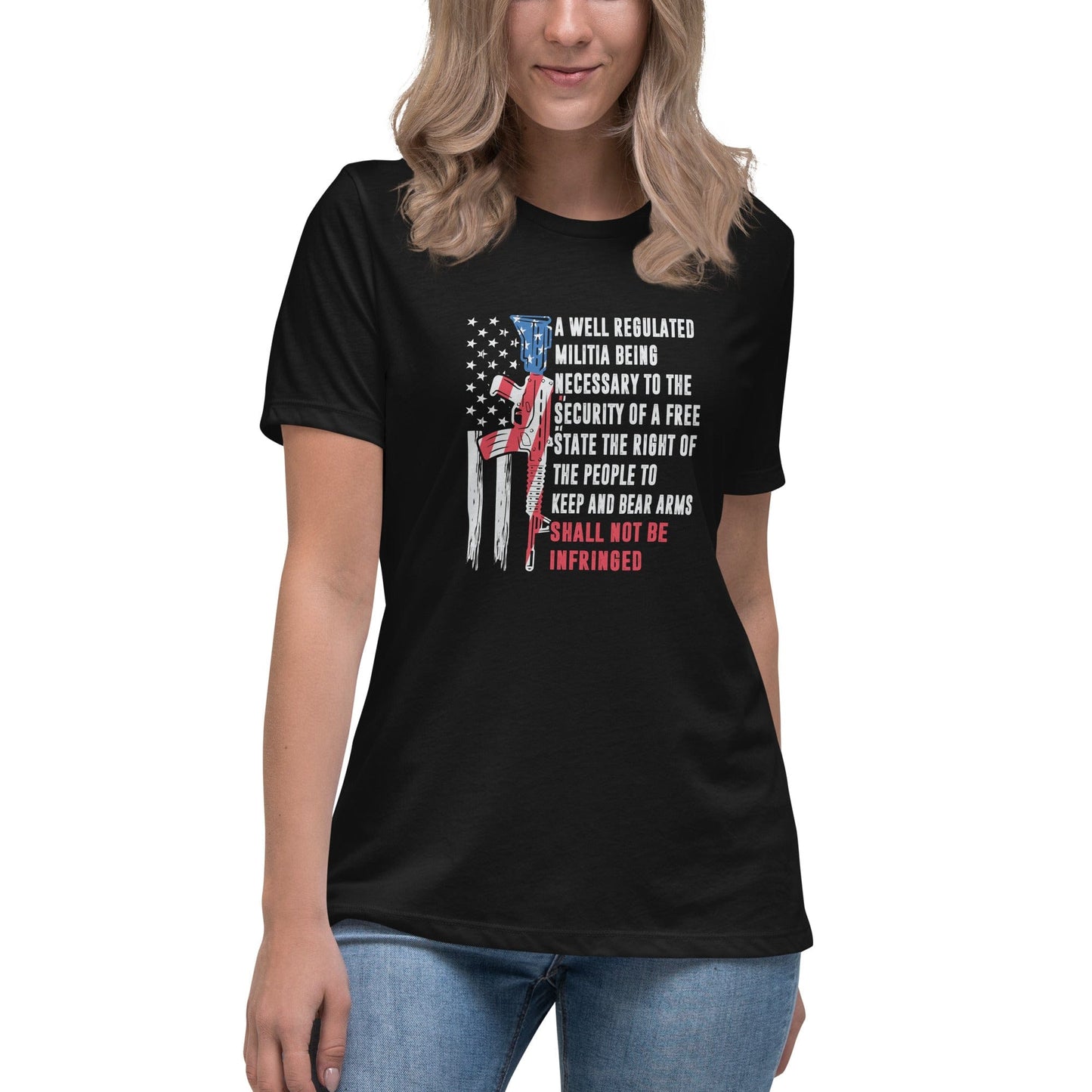 Liberty & Lead Apparel Black / S Shall Not Be Infringed 2 - Ladies Relaxed Tee