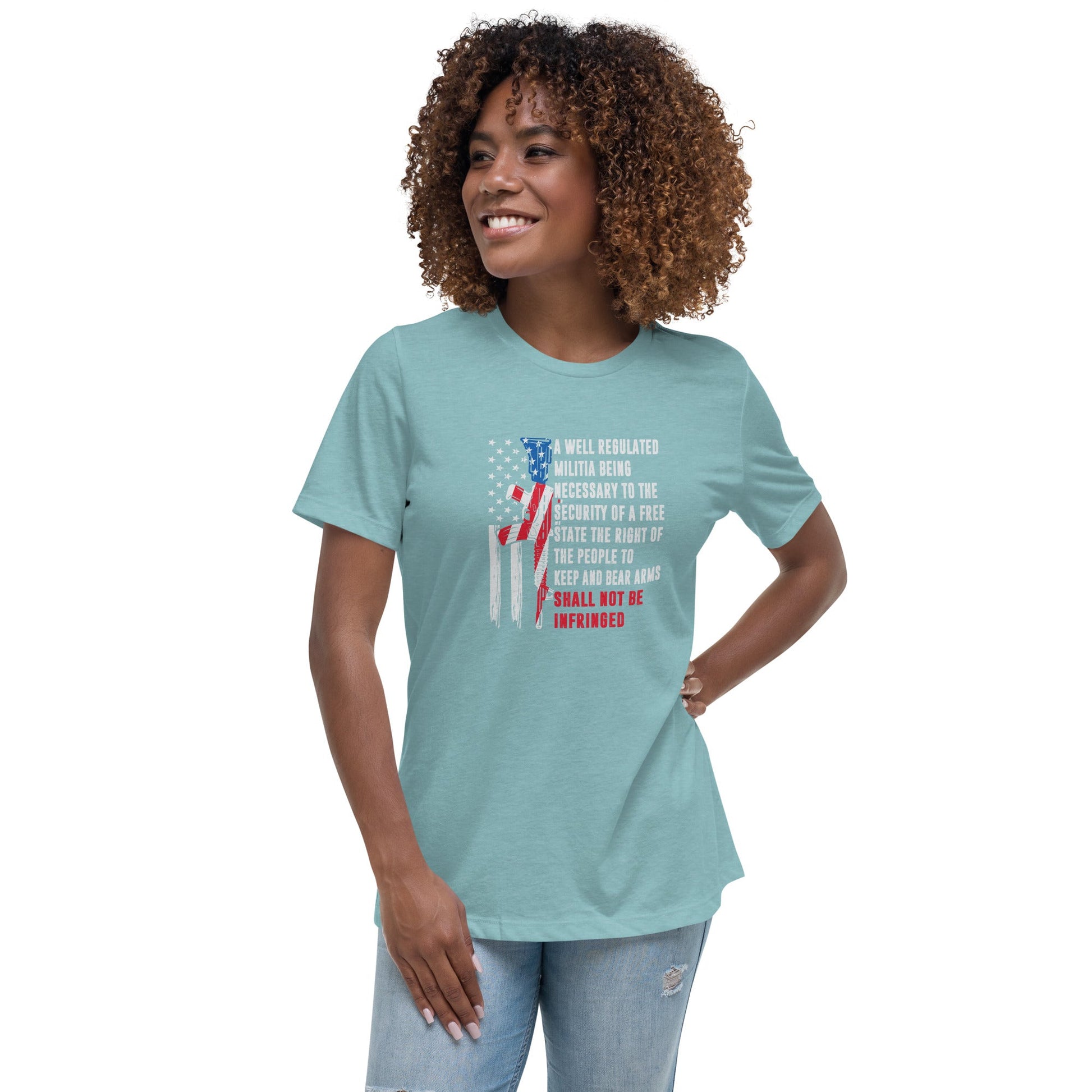 Liberty & Lead Apparel Heather Blue Lagoon / S Shall Not Be Infringed 2