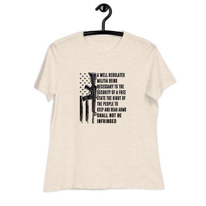 Liberty & Lead Apparel Shall Not Be Infringed - Ladies Relaxed Tee