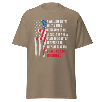 Liberty & Lead Apparel Brown Savana / S Shall Not Be Infringed - Men's Classic Tee