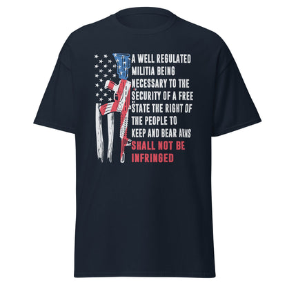 Liberty & Lead Apparel Navy / S Shall Not Be Infringed - Men's Classic Tee