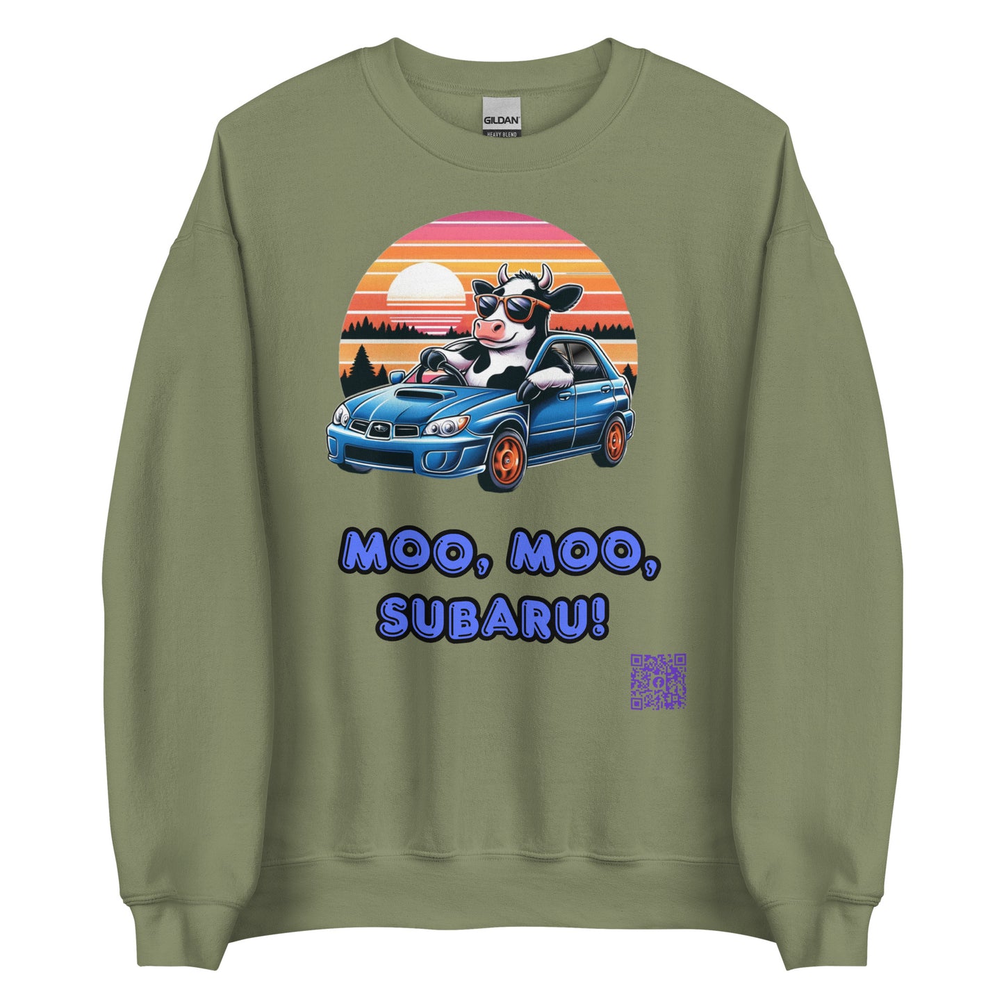 Moo Moo Subaru/Subaru Lovers/Cow/WRX/Outback/Forester/Imprezza/Ascent/Legacy - Unisex Sweatshirt