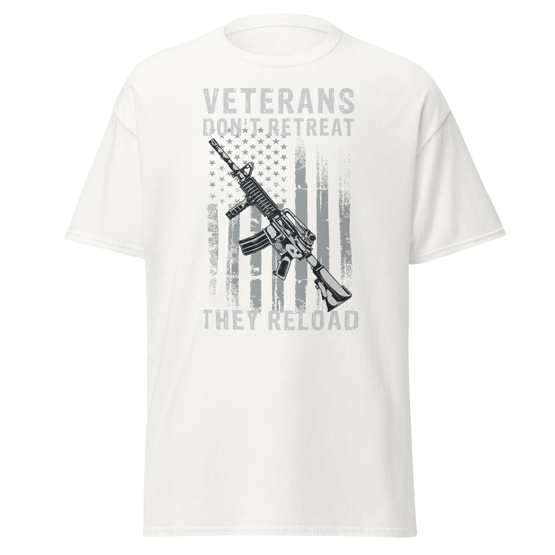 Liberty & Lead Apparel White / S Veterans Don't Retreat 2 - Men's Classic Tee