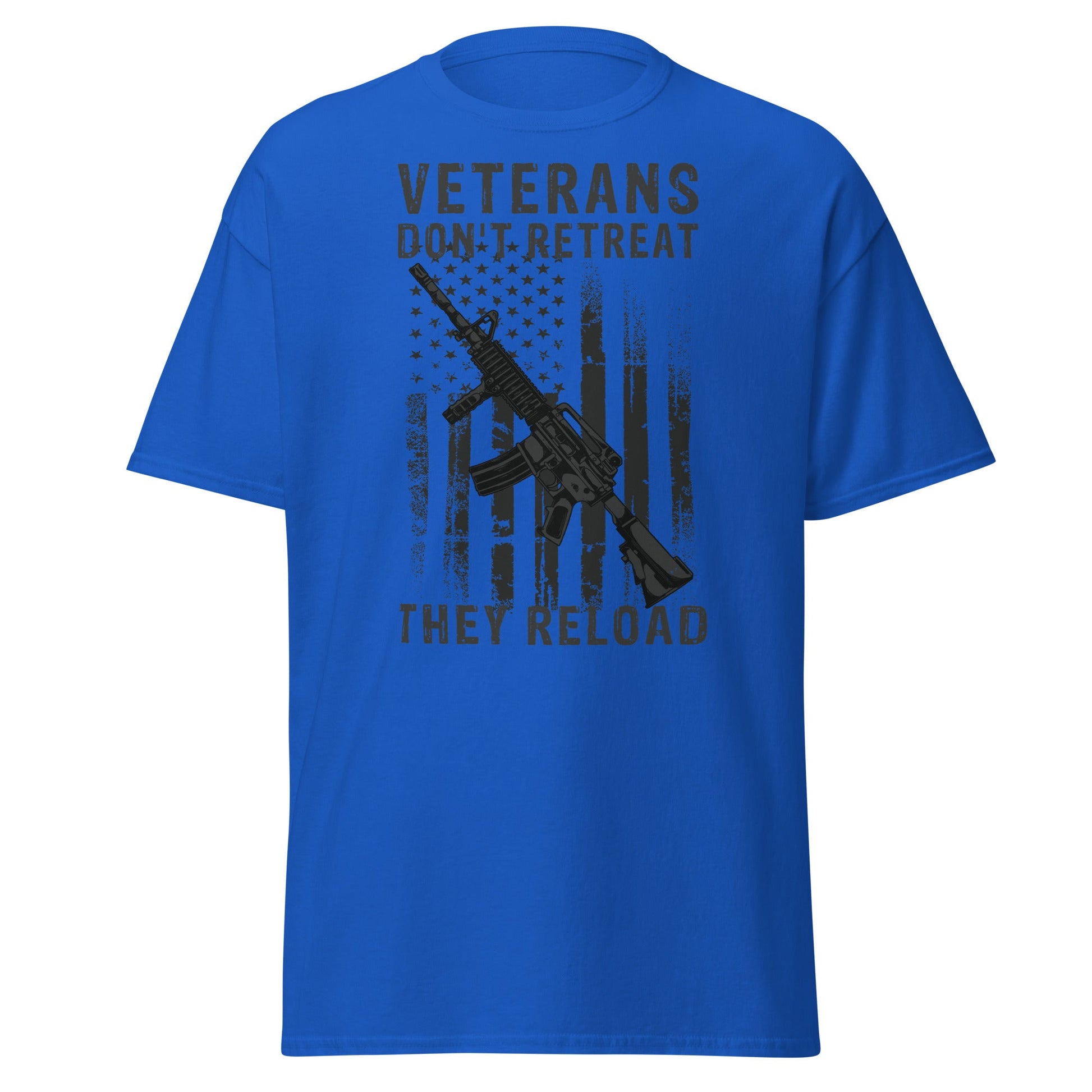 Liberty & Lead Apparel Royal / S Veterans Don't Retreat - Men's Classic Tee