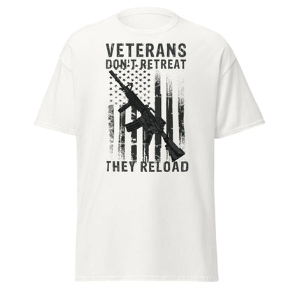 Liberty & Lead Apparel White / S Veterans Don't Retreat - Men's Classic Tee