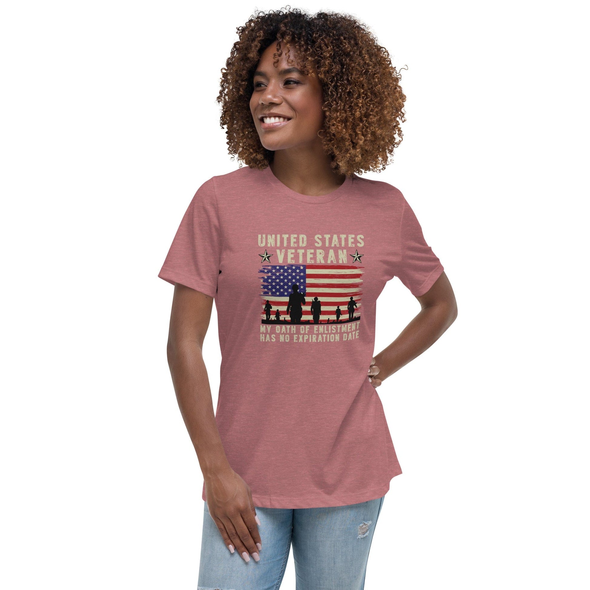 Liberty & Lead Apparel Heather Mauve / S Veterans Oath