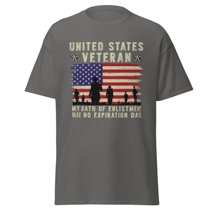 Liberty & Lead Apparel Charcoal / S Veterans Oath - Men's Classic Tee