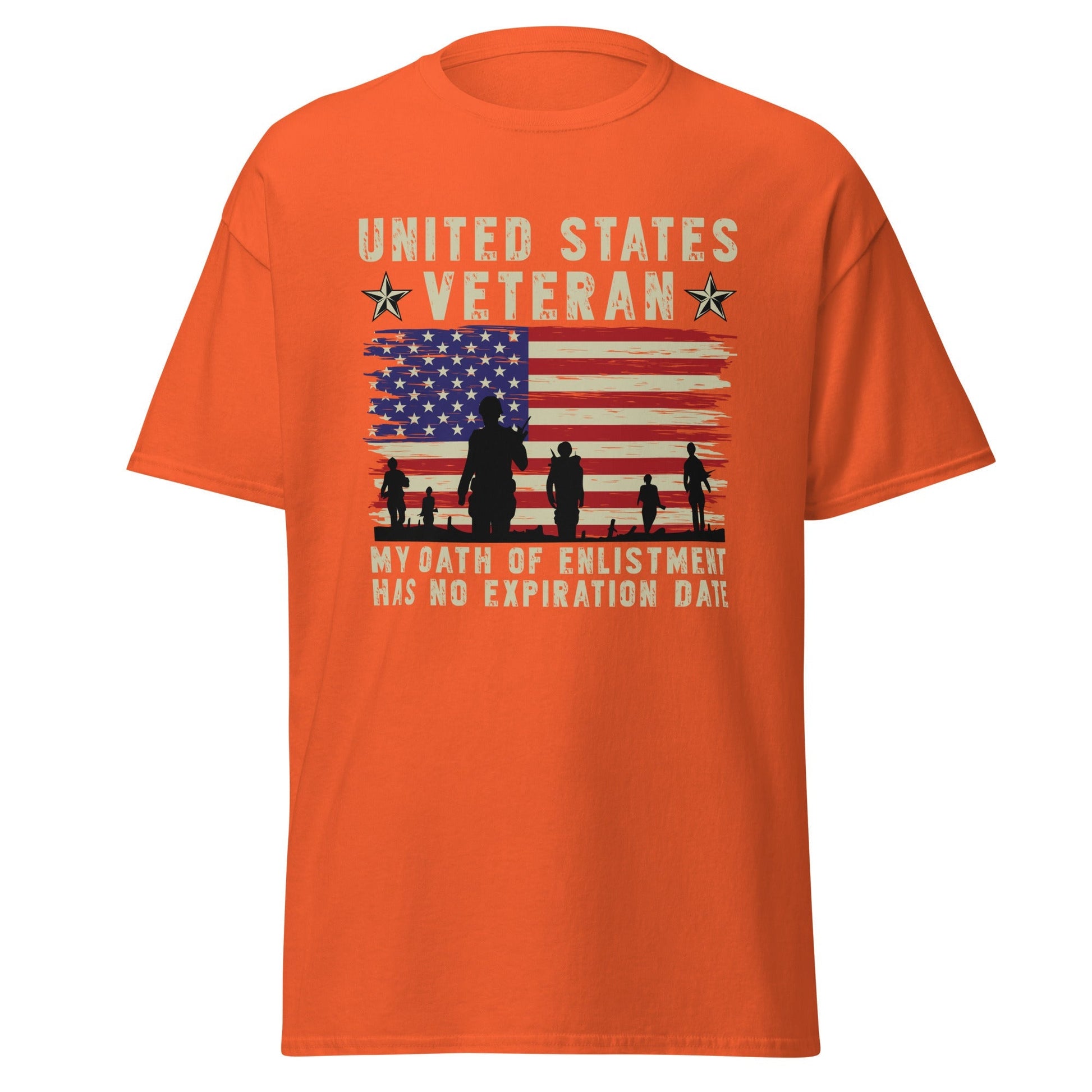 Liberty & Lead Apparel Orange / S Veterans Oath - Men's Classic Tee