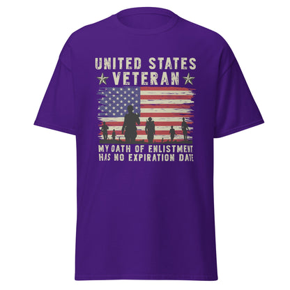 Liberty & Lead Apparel Purple / S Veterans Oath - Men's Classic Tee