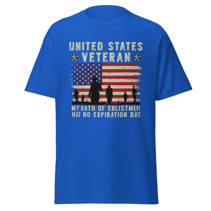 Liberty & Lead Apparel Royal / S Veterans Oath - Men's Classic Tee