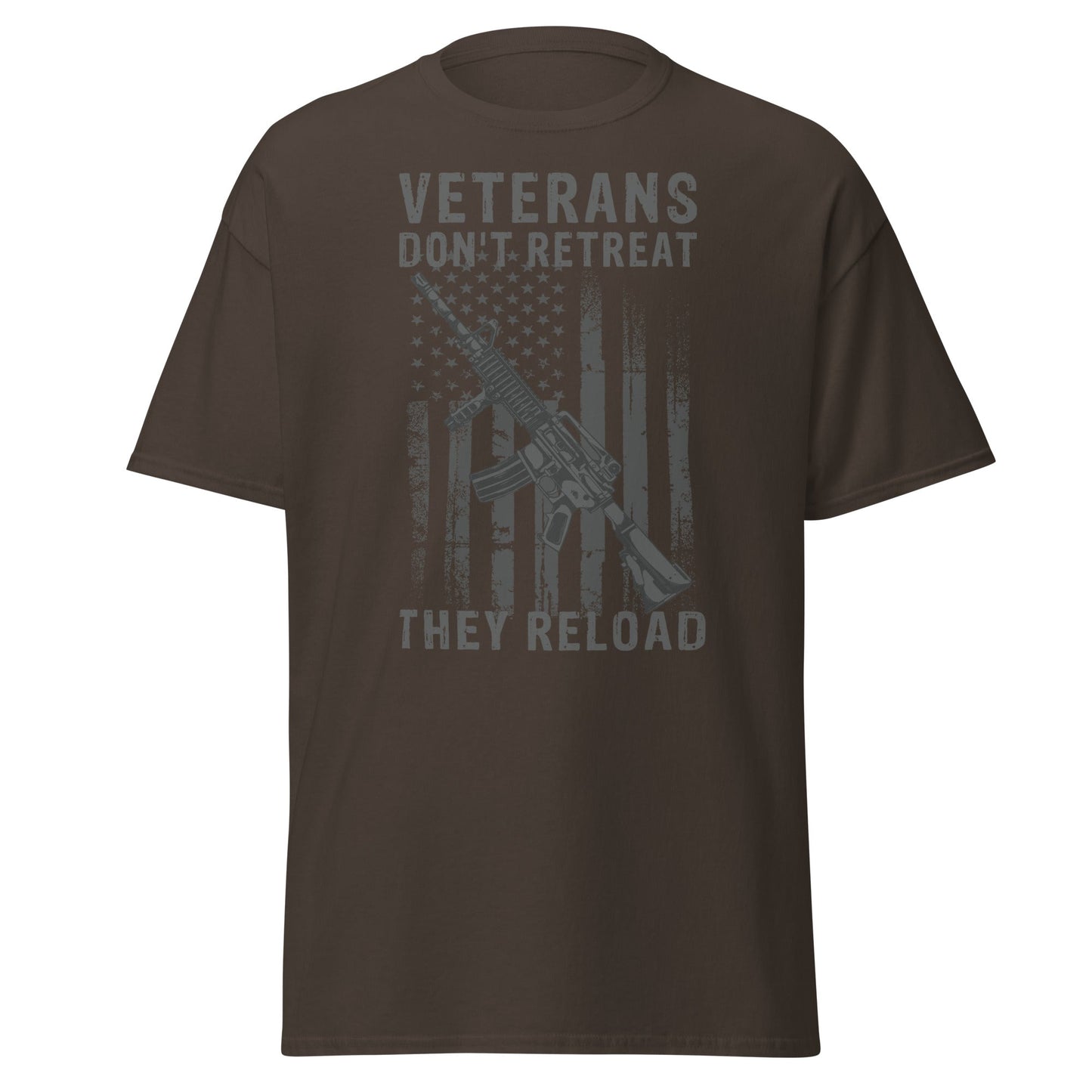 Liberty & Lead Apparel Dark Chocolate / S Veterans Reload 2 - Men's Classic Tee