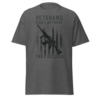 Liberty & Lead Apparel Dark Heather / S Veterans Reload 2 - Men's Classic Tee