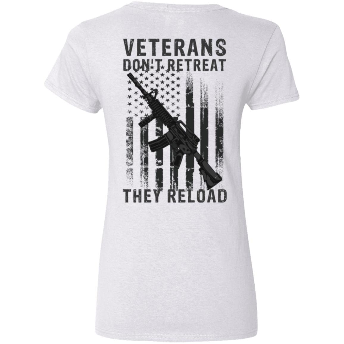 Liberty & Lead Apparel Apparel Veterans Reload - Ladies V-Neck Tee