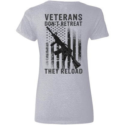 Liberty & Lead Apparel Apparel Veterans Reload - Ladies V-Neck Tee