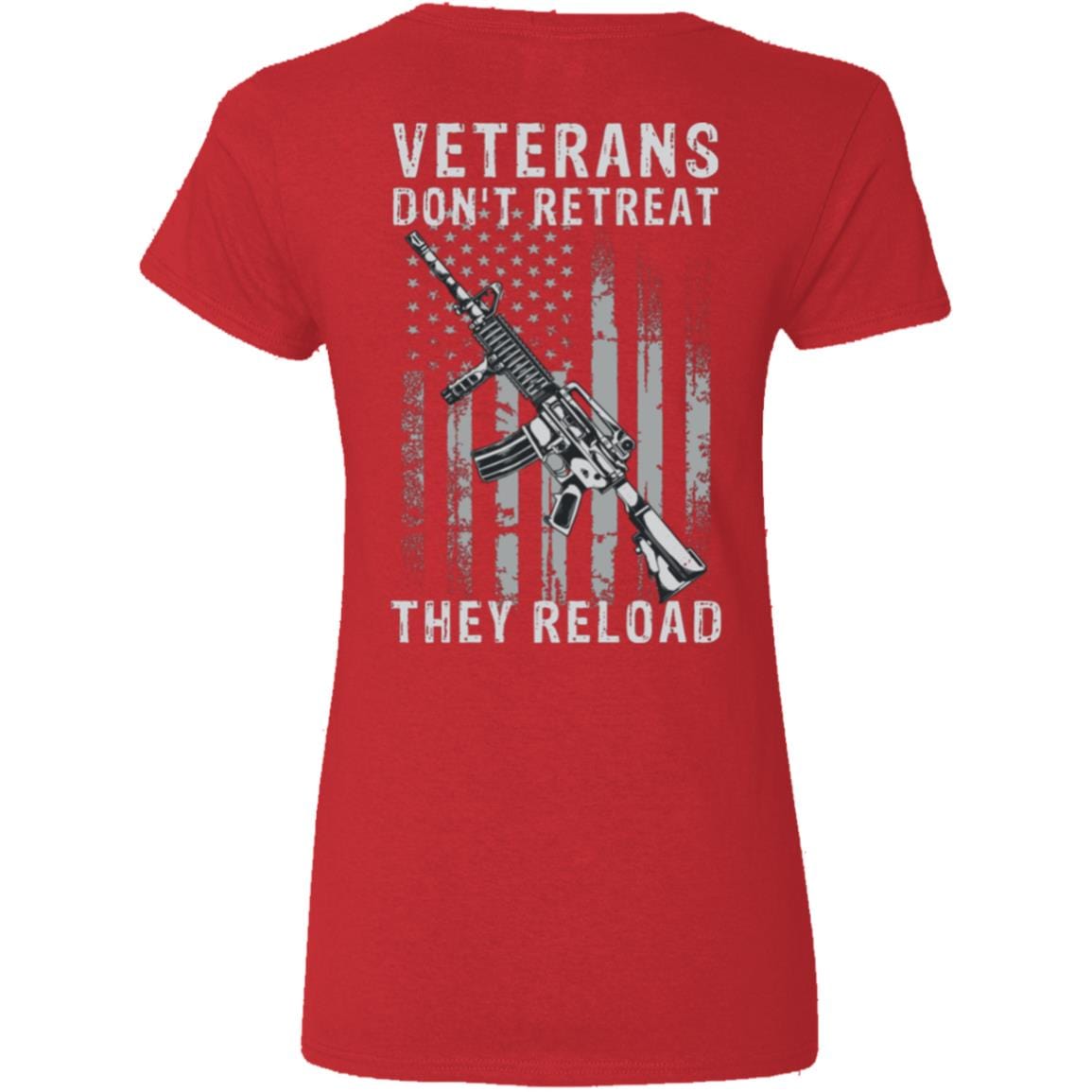 Liberty & Lead Apparel Apparel Veterans Reload - Ladies V-Neck Tee