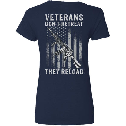 Liberty & Lead Apparel Apparel Veterans Reload - Ladies V-Neck Tee