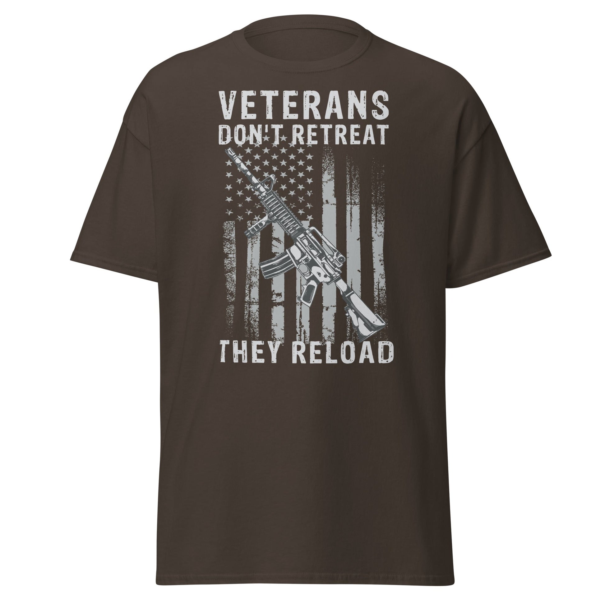 Liberty & Lead Apparel Dark Chocolate / S Veterans Reload - Men's Classic Tee