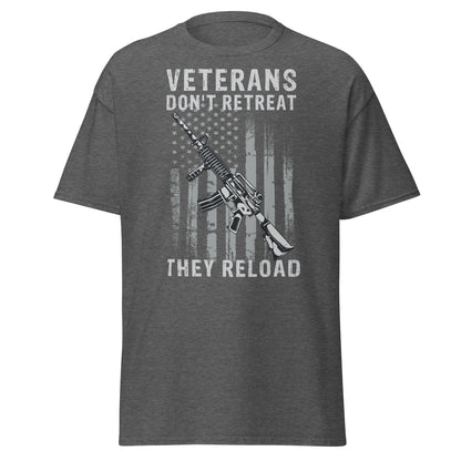 Liberty & Lead Apparel Dark Heather / S Veterans Reload - Men's Classic Tee