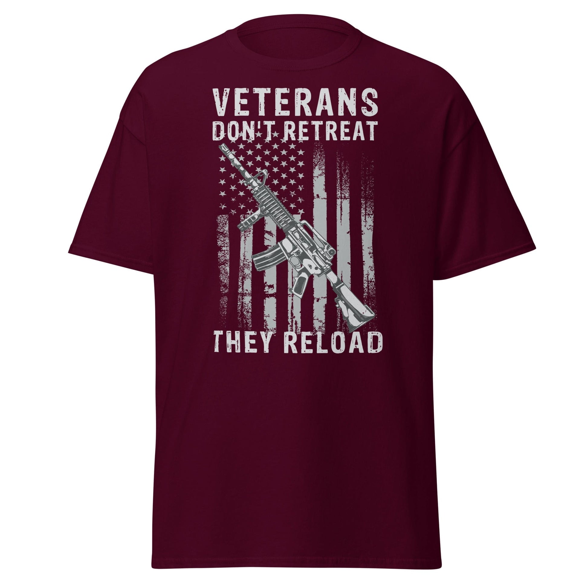 Liberty & Lead Apparel Maroon / S Veterans Reload - Men's Classic Tee