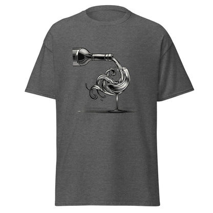 Liberty & Lead Apparel Dark Heather / S Wine Time - Men's Classic Tee